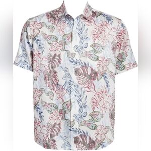 Tommy Bahama Men's Diego Fronds Jacquard Short Sleeve Shirt Size Medium